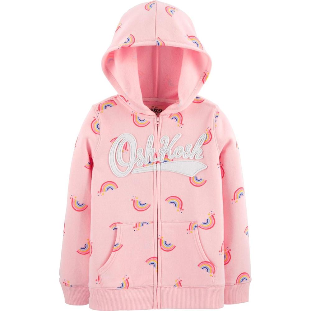 imageOSHKOSH BGOSH Girls Logo HoodiePink Rainbows