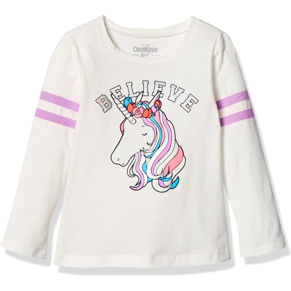imageOSHKOSH BGOSH Girls LongSleeve TeeIvory