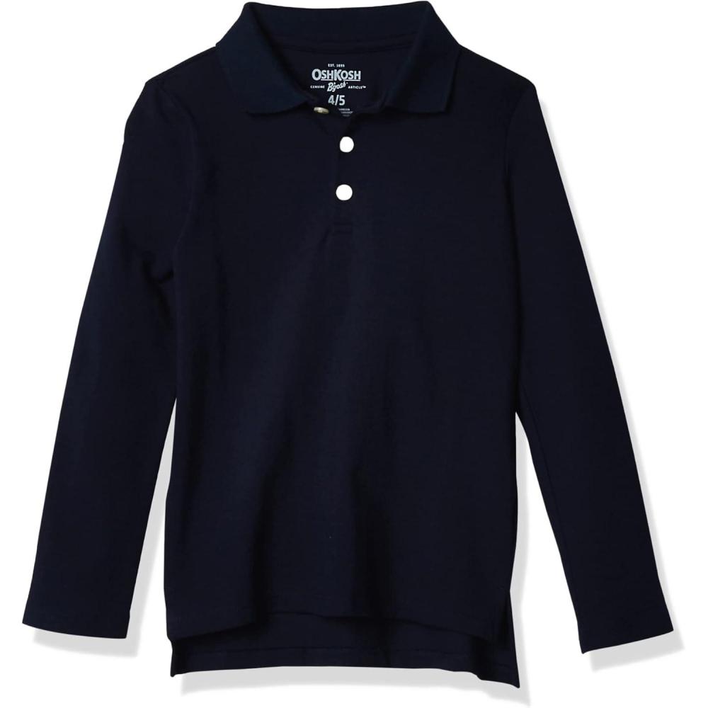 imageOSHKOSH BGOSH Girls LongSleeve Uniform PoloNavy