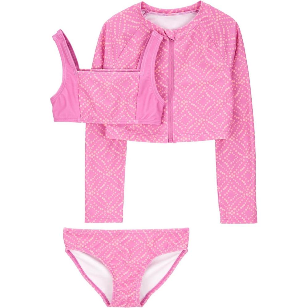 imageOSHKOSH BGOSH Girls Rashguard SetPink Print