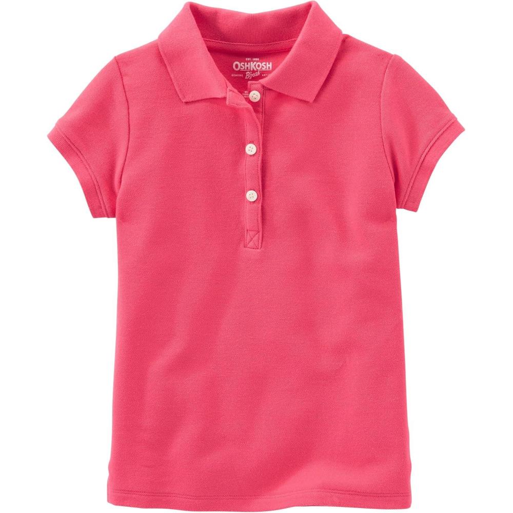 imageOSHKOSH BGOSH Girls ShortSleeve Uniform PoloCoral