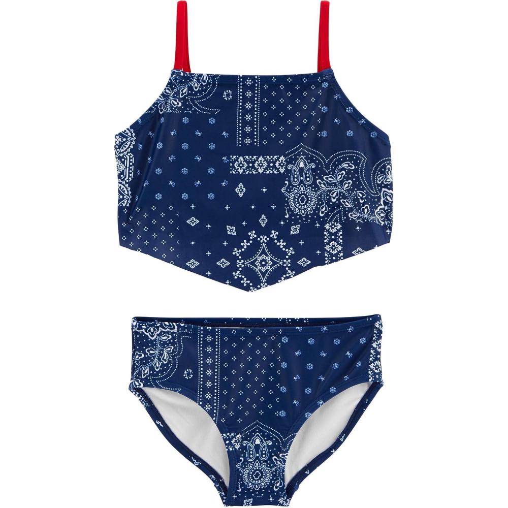 imageOSHKOSH BGOSH Girls TwoPiece SwimwearIndigo Blue Bandana