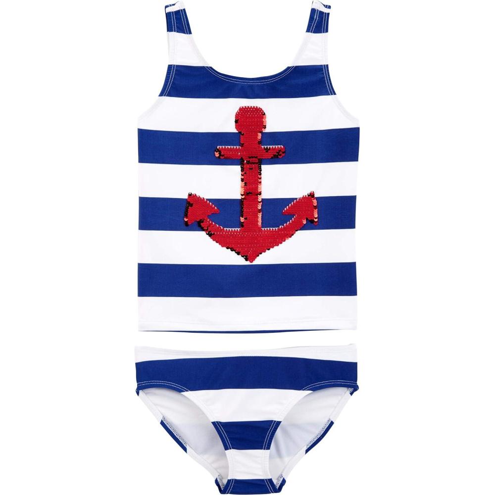 imageOSHKOSH BGOSH Girls TwoPiece SwimwearSequin Anchor