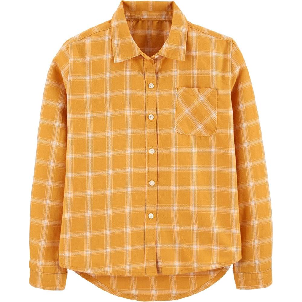 imageOSHKOSH BGOSH Girls Woven TopGolden Fields Plaid