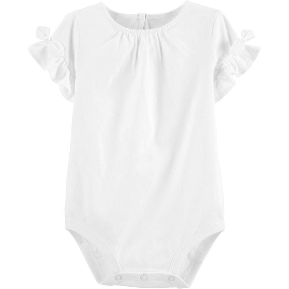 imageOSHKOSH BGOSH babygirls Shortsleeve BodysuitIvory