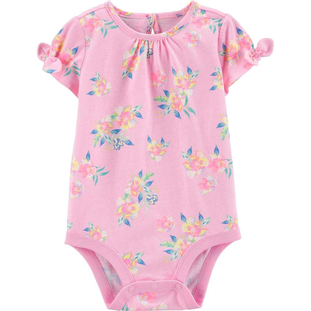 imageOSHKOSH BGOSH babygirls Shortsleeve BodysuitPink Floral