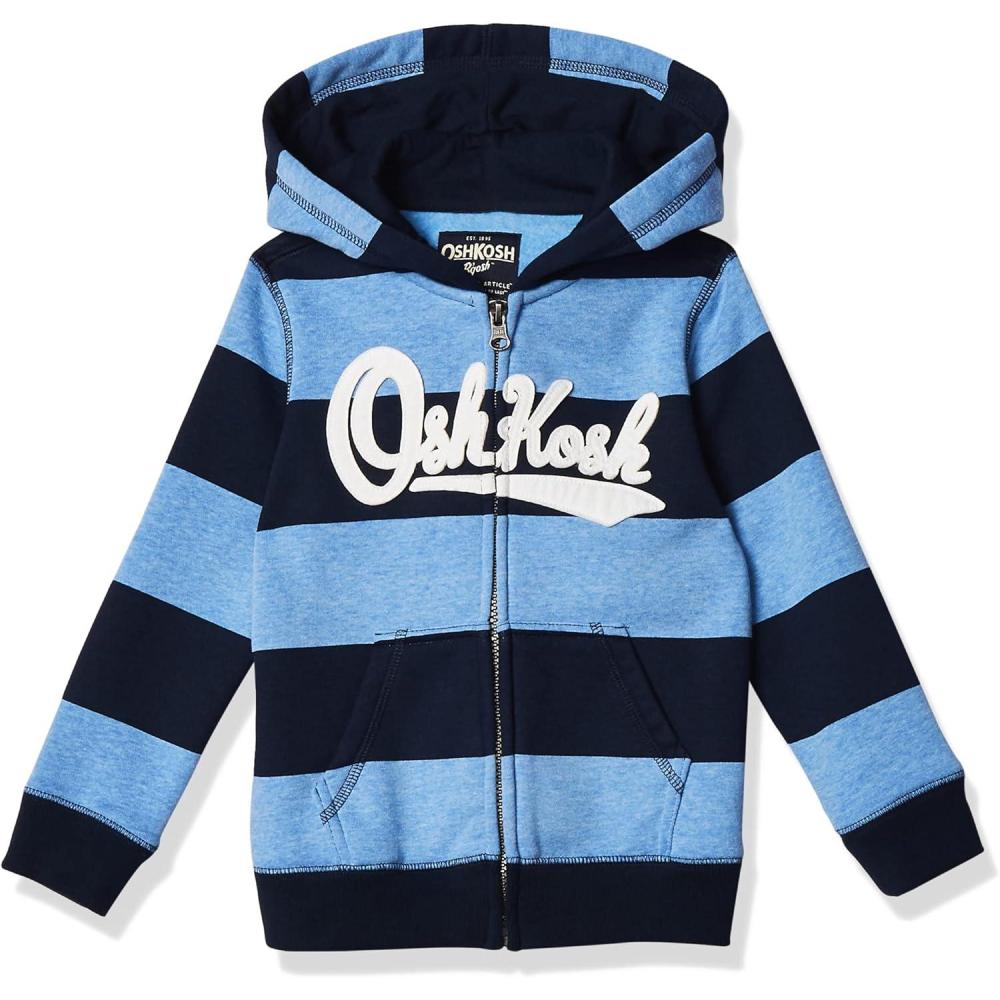imageOSHKOSH BGOSH boys Logo HoodieBlue LapisNavy Stripe