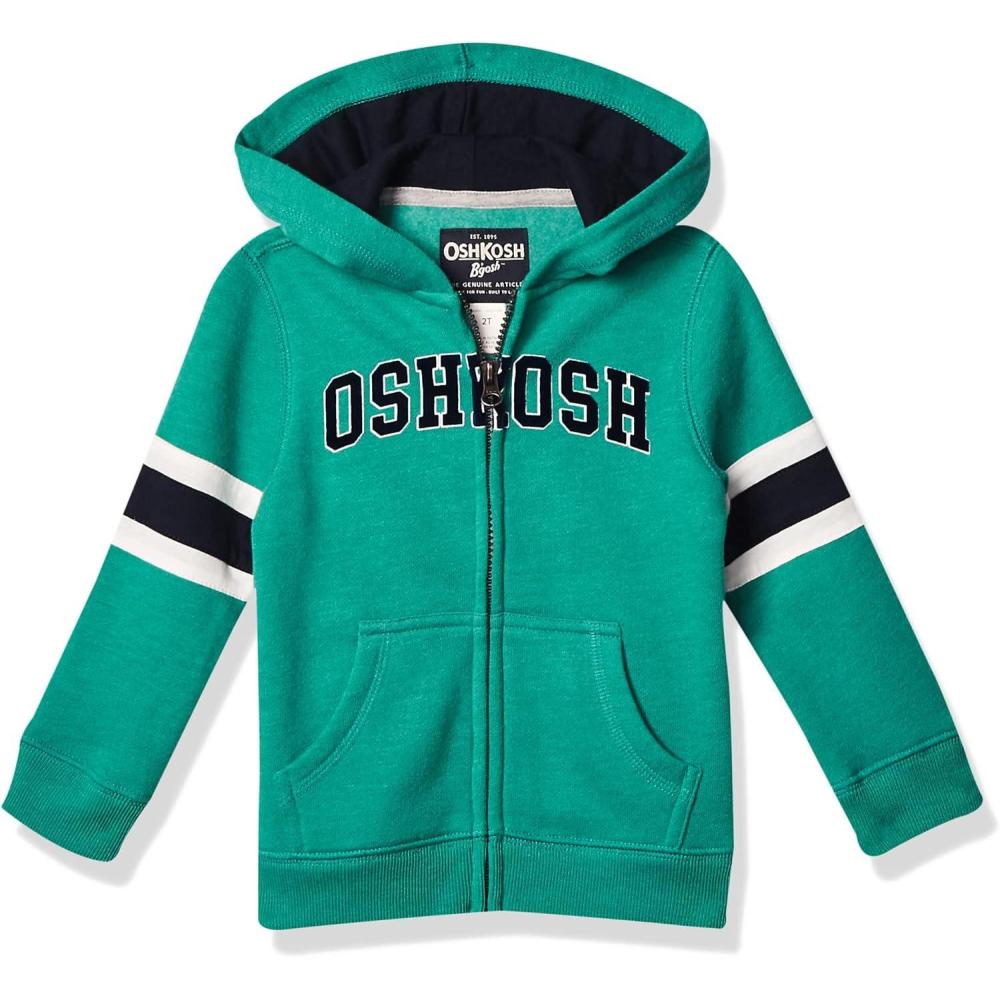 imageOSHKOSH BGOSH boys Logo HoodieSchoolhouse GreenNavy