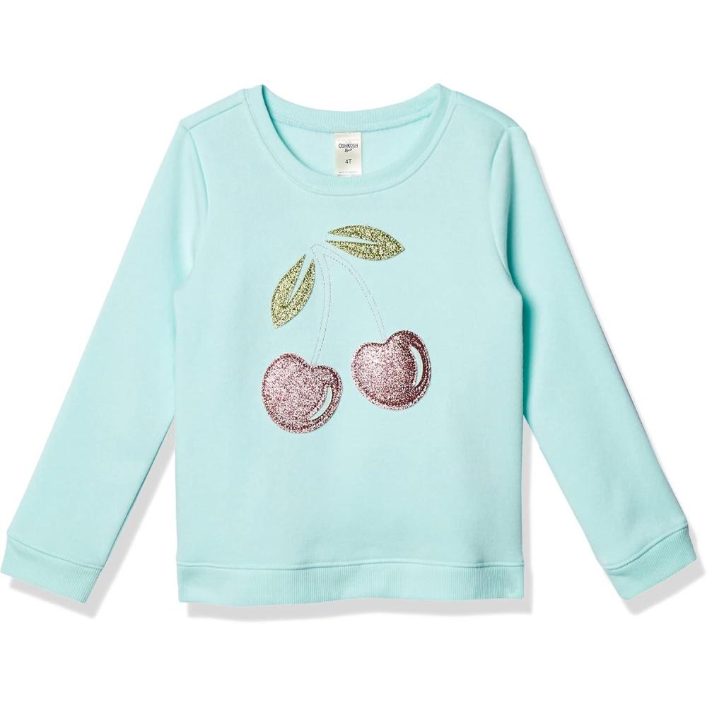imageOSHKOSH BGOSH girls Flip Sequin PulloverCherrry Glitter