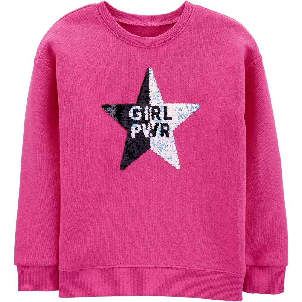 imageOSHKOSH BGOSH girls Flip Sequin PulloverSixteen Candles Pink