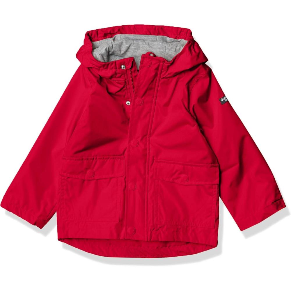 imageOsh Kosh BGosh Boys Perfect Rainjacket Rainslicker RaincoatBandana Red
