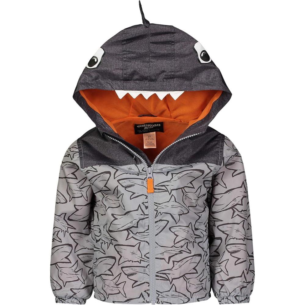 imageOsh Kosh Boys Little JerseyLined Lightweight JacketGrey