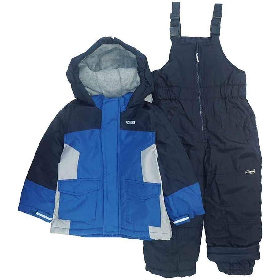 imageOshKosh BGosh Boys Ski Jacket and Snowbib Snowsuit SetDeep NavyWolf Grey