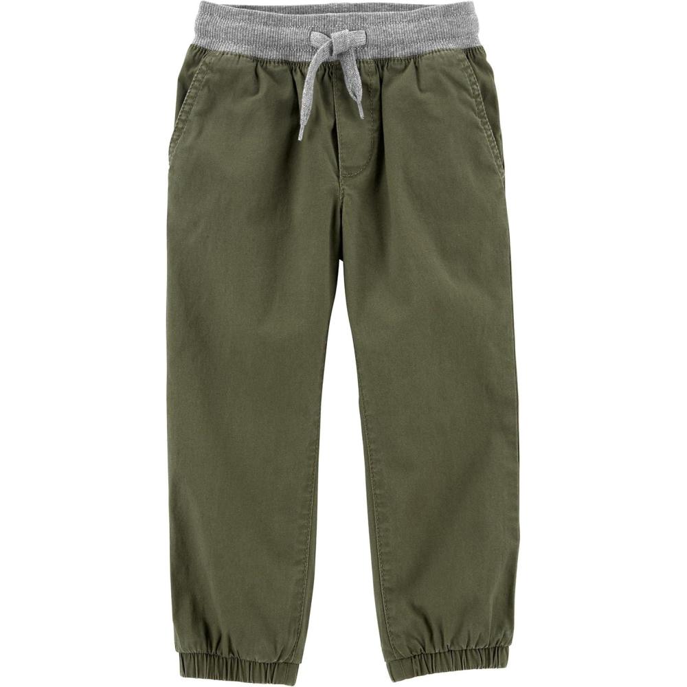 imageOshKosh BGosh Boys Stretch Canvas Pullon JoggerMilitary Green