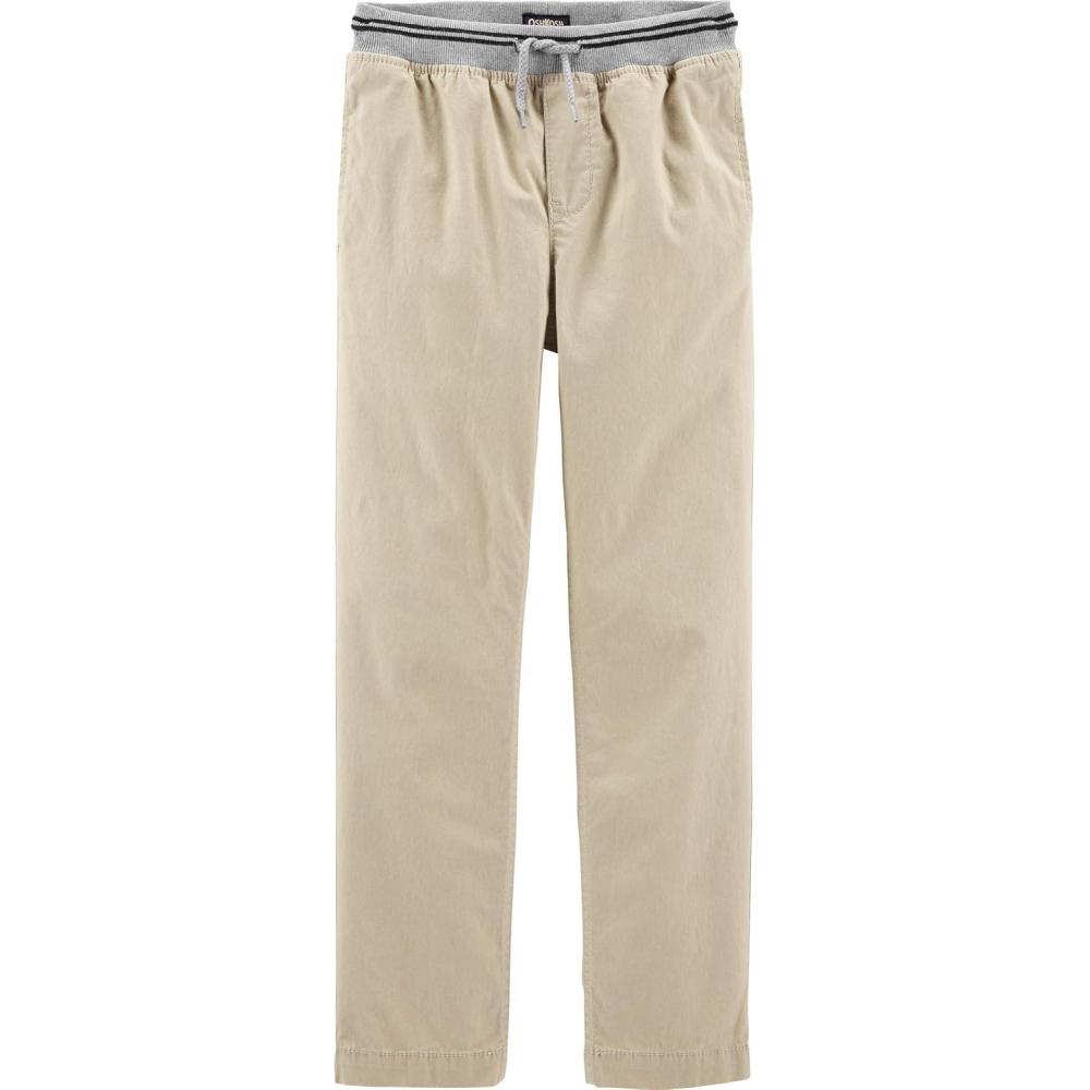 imageOshKosh BGosh Boys Twill Pullon JoggersSafari Khaki