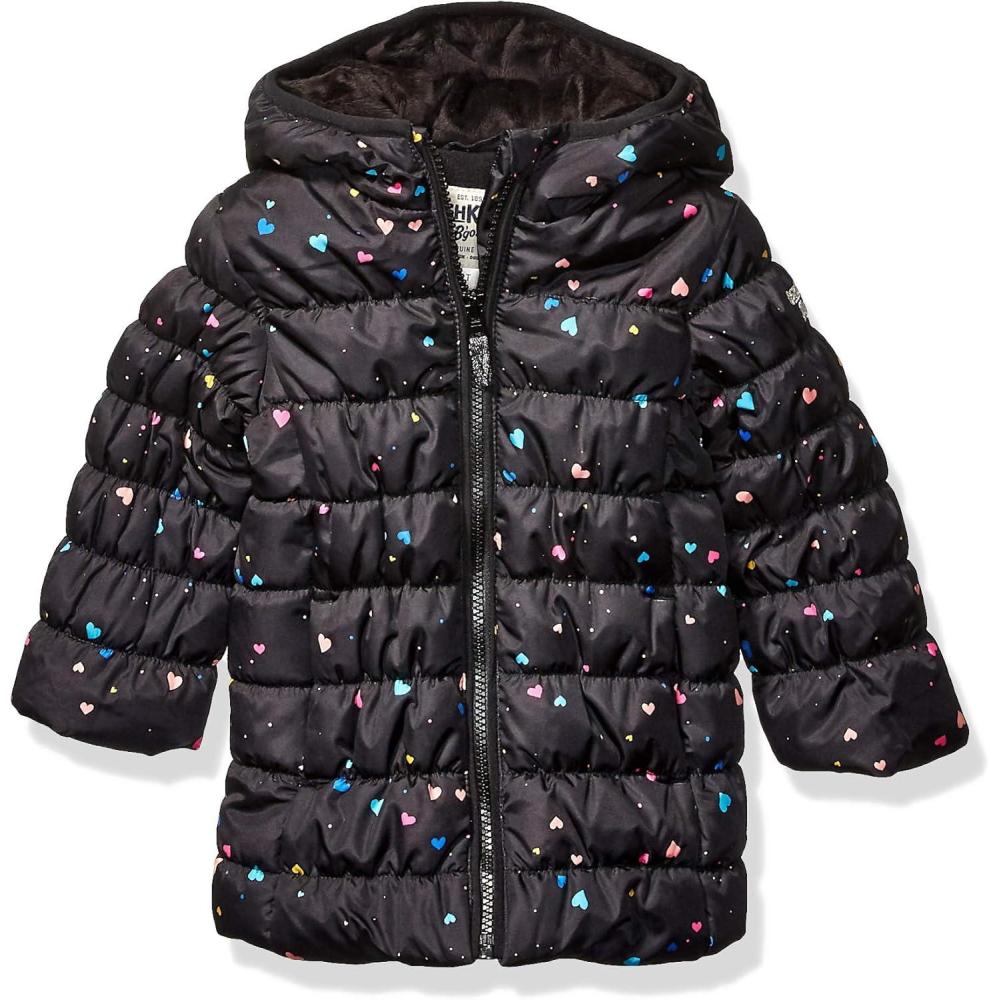 imageOshKosh BGosh Girls Perfect Colorblocked Heavyweight Jacket CoatHeart Multi Print
