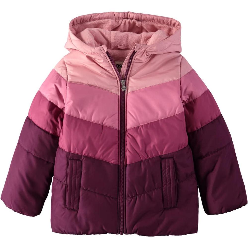 imageOshKosh BGosh Girls Perfect Colorblocked Heavyweight Jacket CoatShades of Pink