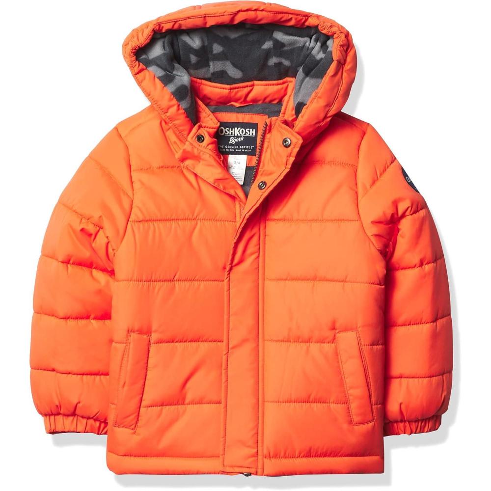 imageOshKosh BGosh boys Heavyweight Winter Jacket With Sherpa LiningSunrise Orange