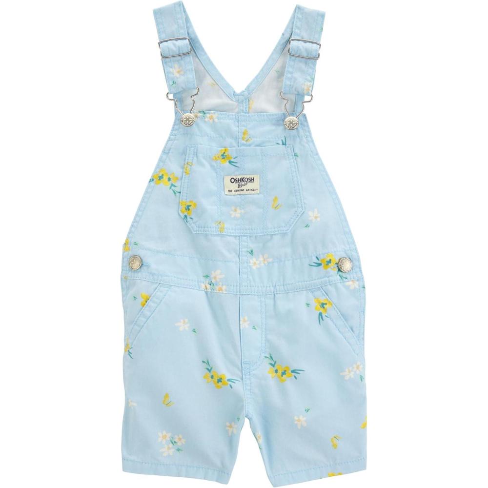 imageOshkosh Girls Worlds Best OverallsBlue Floral