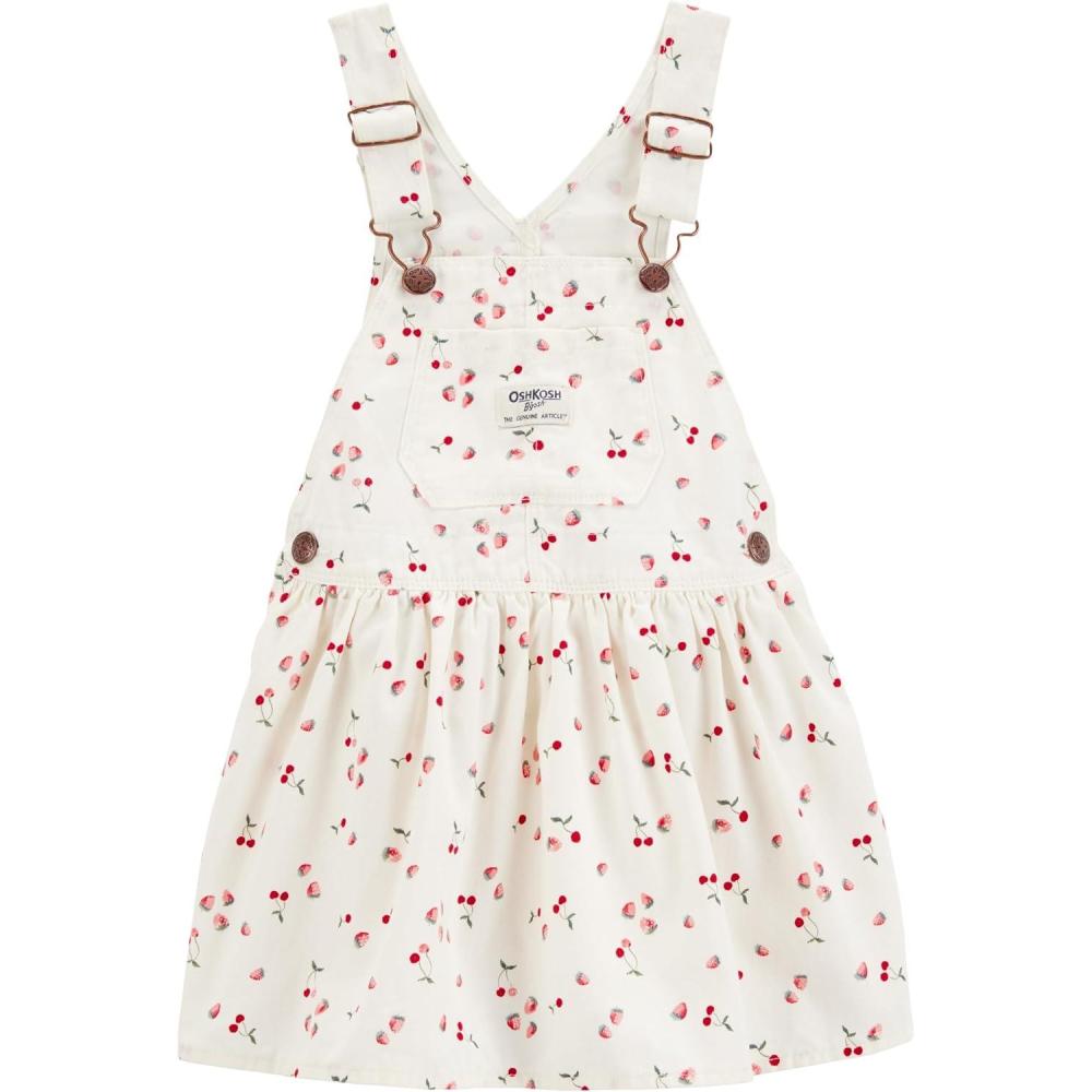 imageOshkosh Girls Worlds Best OverallsCherry Print