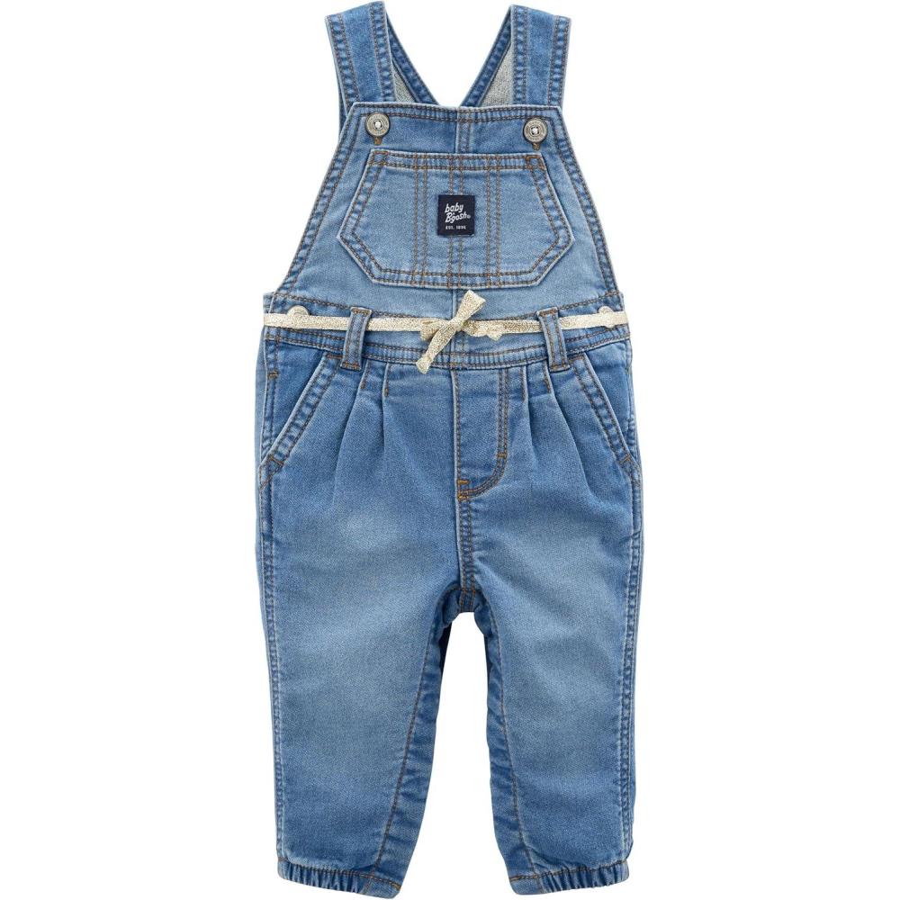 imageOshkosh Girls Worlds Best OverallsKnit Denim