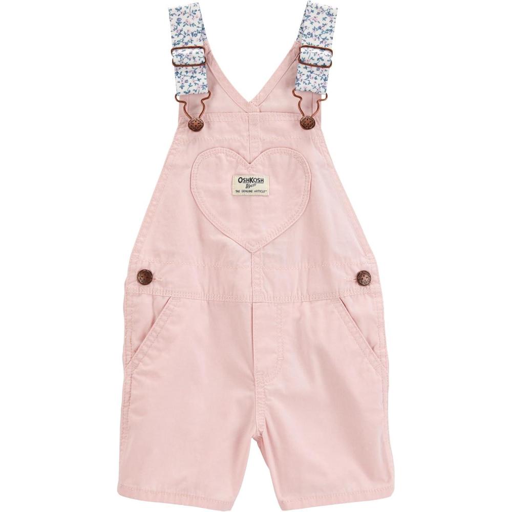 imageOshkosh Girls Worlds Best OverallsLight Pink Heart