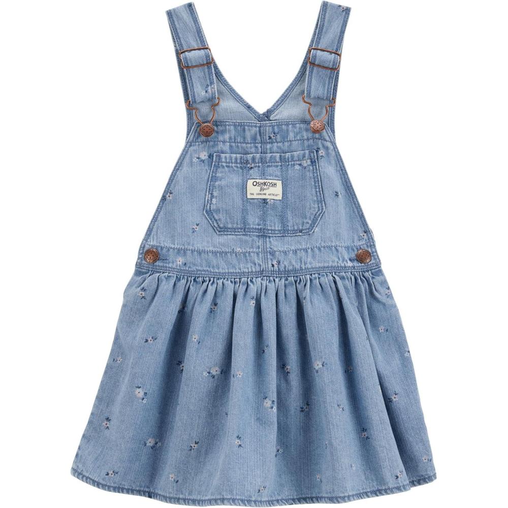 imageOshkosh Girls Worlds Best OverallsPeriwinkle Ozone Wash