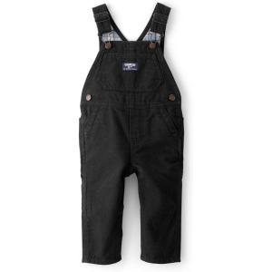 OSHKOSH B’GOSH Baby Boys World’s Best Overalls(Black Herringbone)