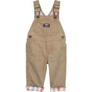 OSHKOSH B’GOSH Baby Boys World’s Best Overalls(Brown Canvas)