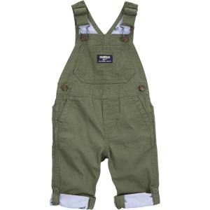 OSHKOSH B’GOSH Baby Boys World’s Best Overalls(Green Canvas)