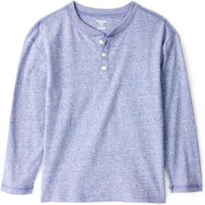 OSHKOSH B’GOSH Boys’ Long-Sleeve Raglan Henley(Blue)