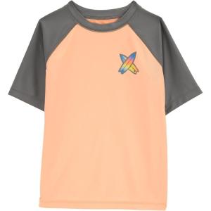 OSHKOSH B’GOSH Boys’ Rashguard(Peach Grey Raglan)