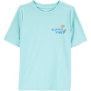 OSHKOSH B’GOSH Boys’ Rashguard(Turquoise Summer Vibes)