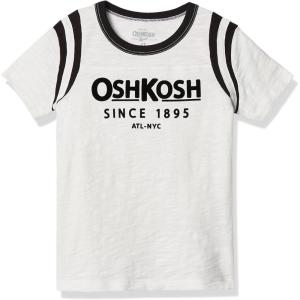 OSHKOSH B’GOSH Boys Short Sleeve Logo Tee(Ivory/Black)
