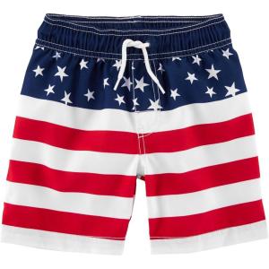 OSHKOSH B’GOSH Boys’ Swim Trunks(Stars and Stripes)