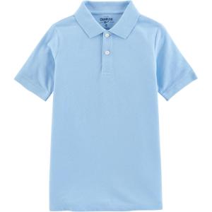 OSHKOSH B’GOSH Boys Uniform Short Sleeve Polo(Blue Cloud)