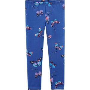 OSHKOSH B’GOSH Girls’ Full Length Leggings(Blue Butterfly)