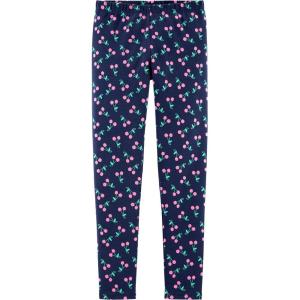 OSHKOSH B’GOSH Girls’ Full Length Leggings(Navy Cherry)
