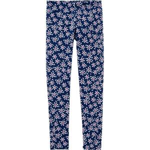 OSHKOSH B’GOSH Girls’ Full Length Leggings(Navy Daisy)