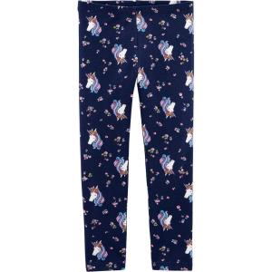 OSHKOSH B’GOSH Girls’ Full Length Leggings(Navy Unicorn)