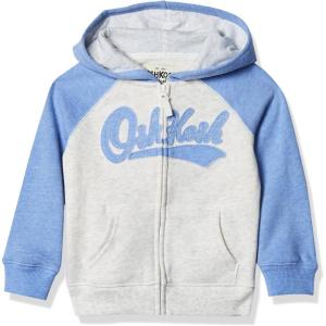 OSHKOSH B’GOSH Girls’ Logo Hoodie(Blue/Ivory)