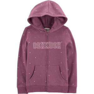 OSHKOSH B’GOSH Girls’ Logo Hoodie(Grape Twist)