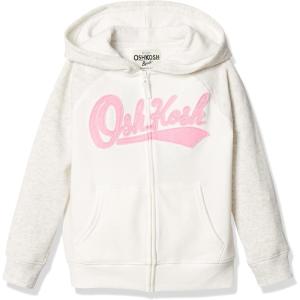 OSHKOSH B’GOSH Girls’ Logo Hoodie(Grey/Ivory)