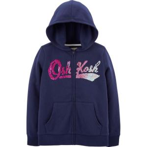 OSHKOSH B’GOSH Girls’ Logo Hoodie(Ny Navy)