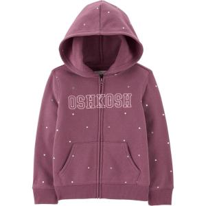 OSHKOSH B’GOSH Girls’ Logo Hoodie(Purple Heart)