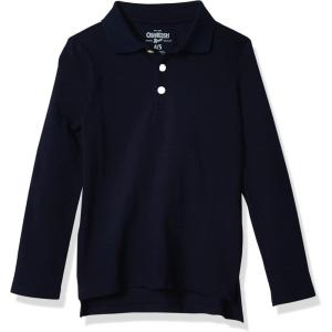 OSHKOSH B’GOSH Girls’ Long-Sleeve Uniform Polo(Navy)