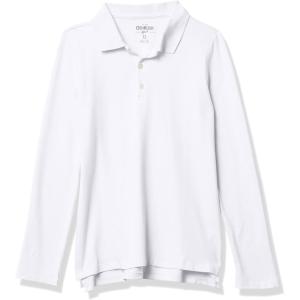 OSHKOSH B’GOSH Girls’ Long-Sleeve Uniform Polo(White)