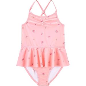 OSHKOSH B’GOSH Girls’ One-Piece Swimsuit(Pink Floral Print)