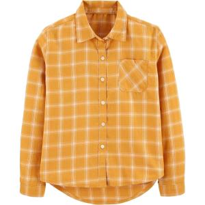 OSHKOSH B’GOSH Girls’ Woven Top(Golden Fields Plaid)