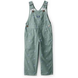 OSHKOSH B’GOSH baby-boys World’s Best Overalls(Green Race Car Print)